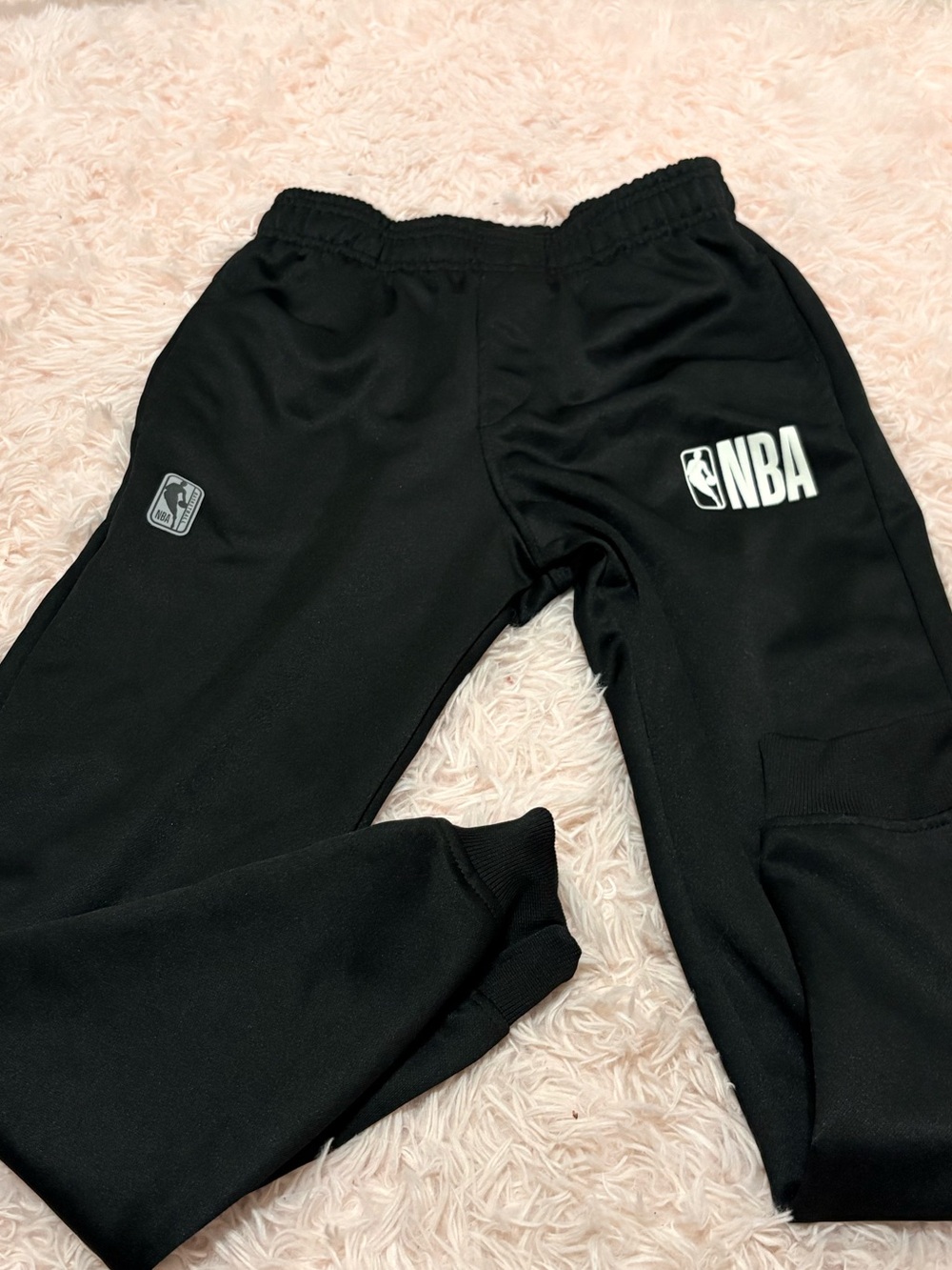 NBA Youth Black Logo Joggers